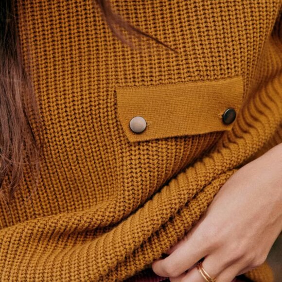 SOLD - SÉZANE Caleb Jumper in Brown Gold Size S (NEW WITH TAGS) - Picture 4 of 5
